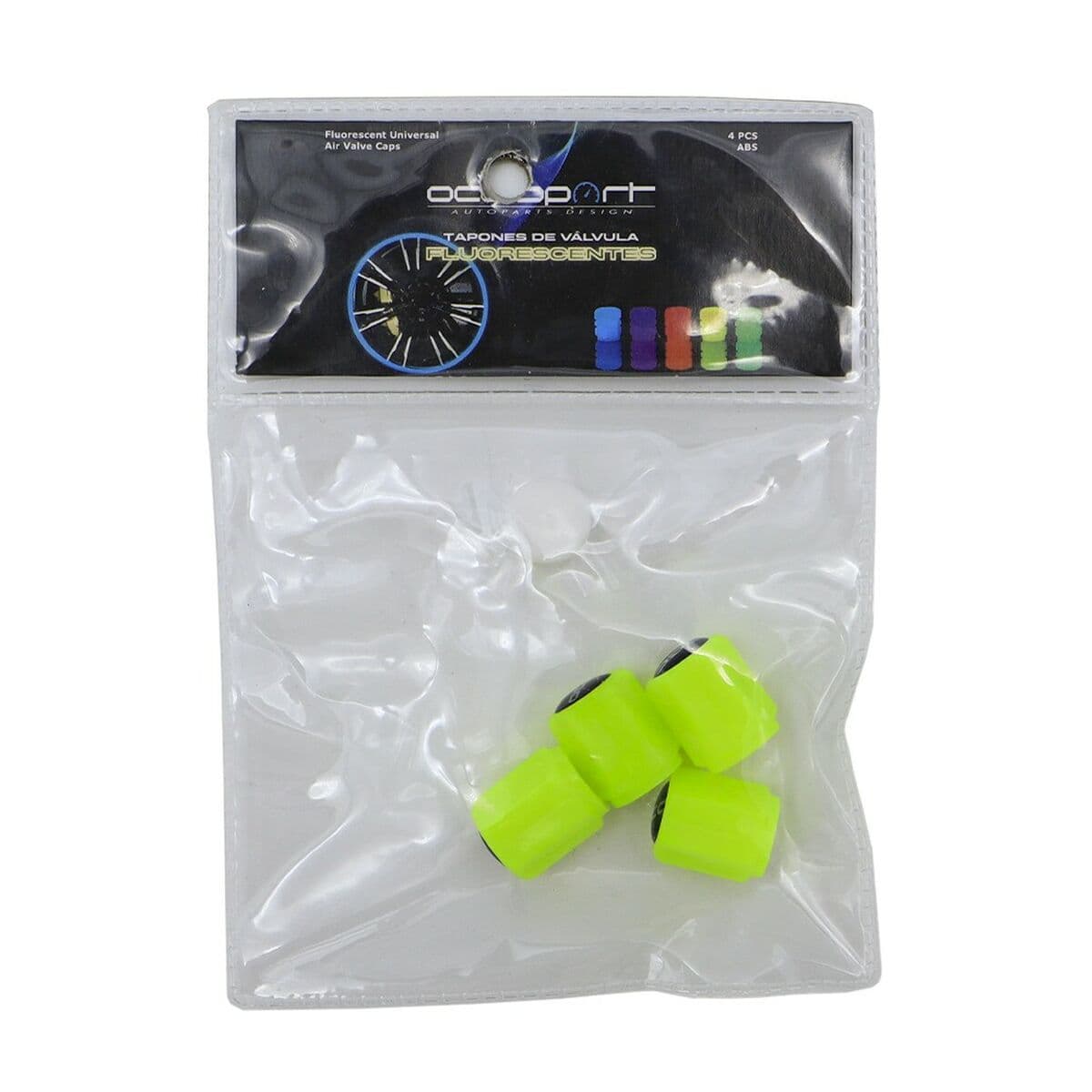 Zestaw Pokrywek OCC Motorsport OCCLEV005 4 Sztuk Fluorescencyjne Żółty - Image 5