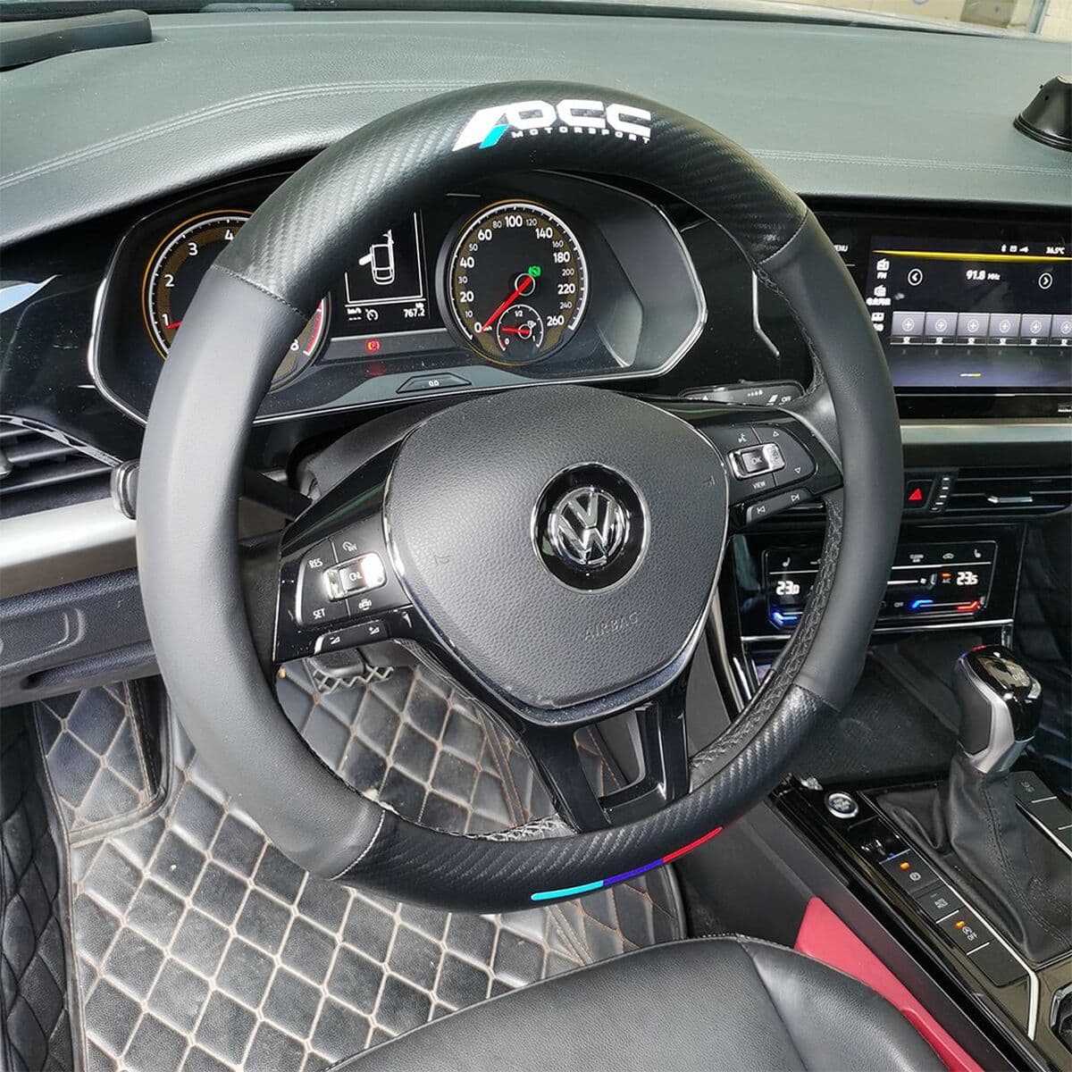 Capacul volanului OCC Motorsport OCCFV0050 Negru 38 cm - Image 6