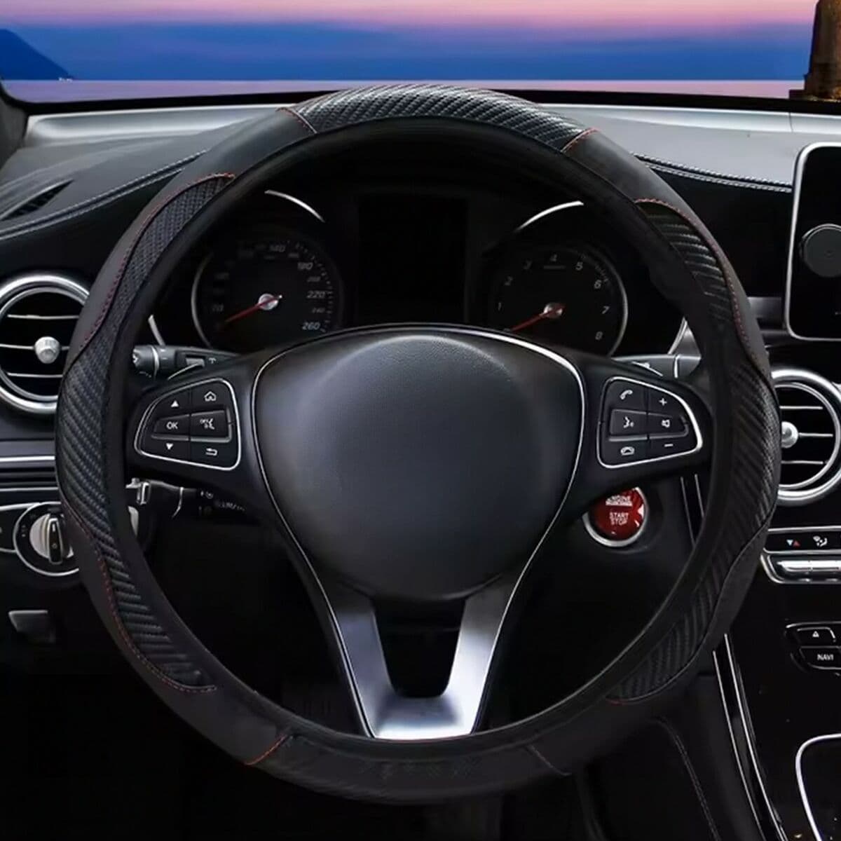 Funda para Volante OCC Motorsport OCCFV0051 Carbono 38 cm - Image 2