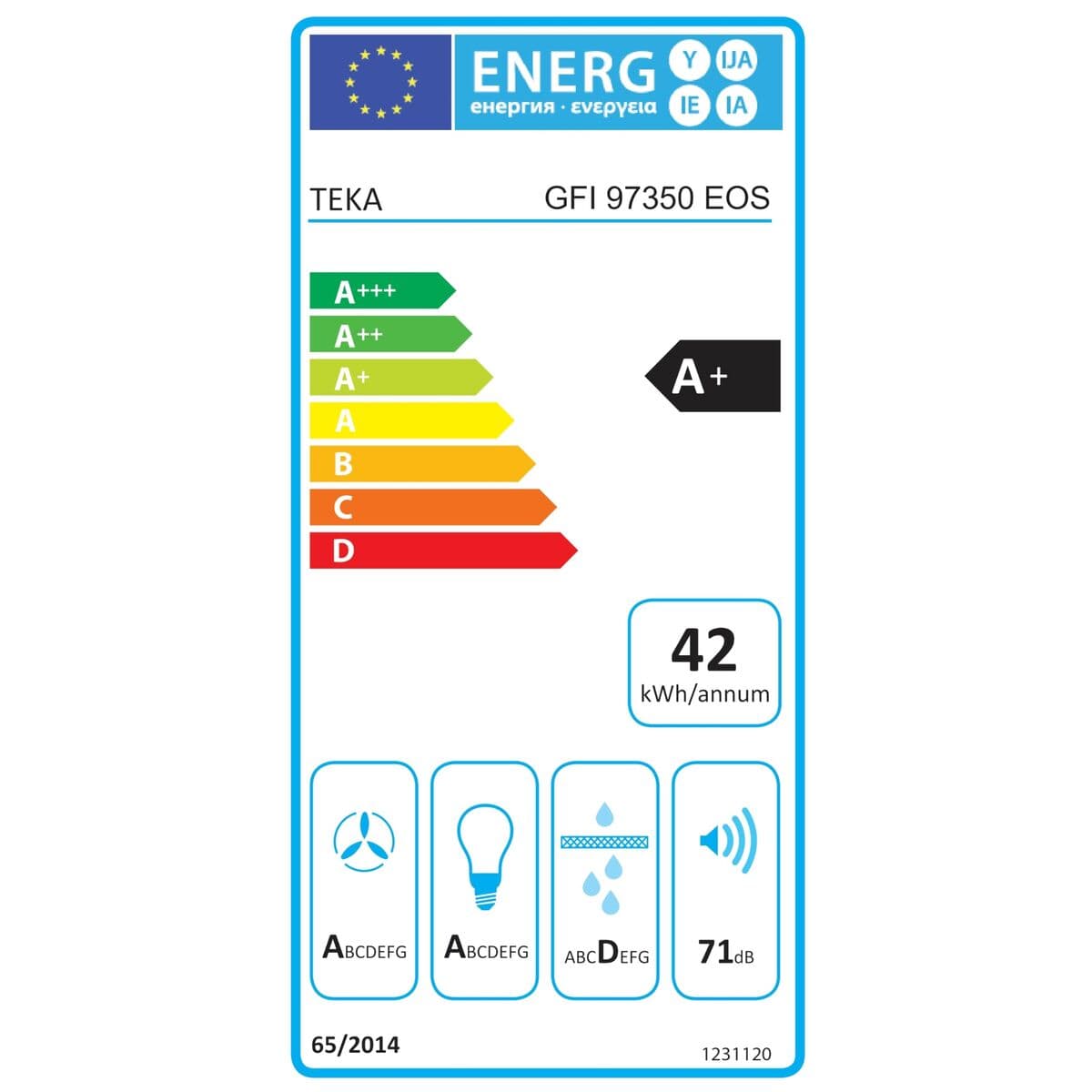 Küchenextraktor Teka GFI97350EOSBK Schwarz (Restauriert C) - Image 9