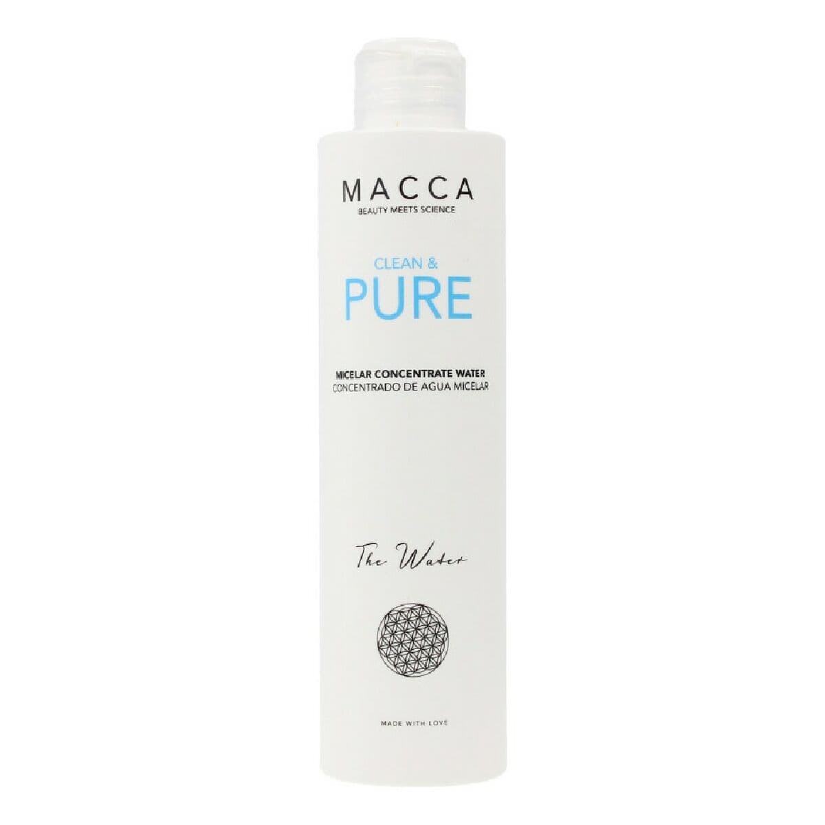 Agua Micelar Desmaquillante Macca Clean Pure 200 ml Concentrado