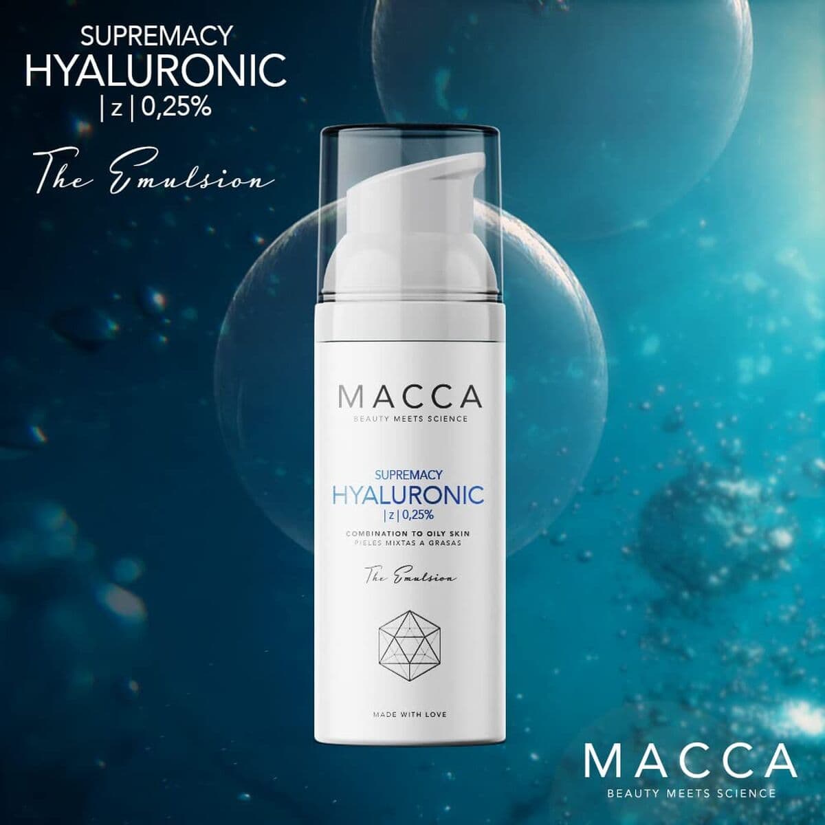 Crema Idratante Intensiva Macca Supremacy Hyaluronic 50 ml - Image 3