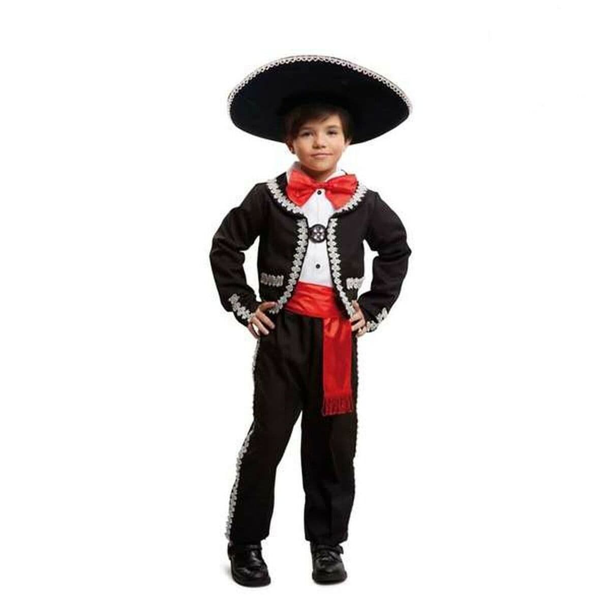 Disfraz para Niños 203714 Mariachi 3-4 Años Negro (4 Piezas)