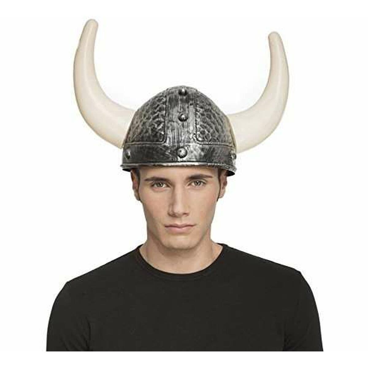 Casco Vikingo Gris 60 cm Adultos - Image 2