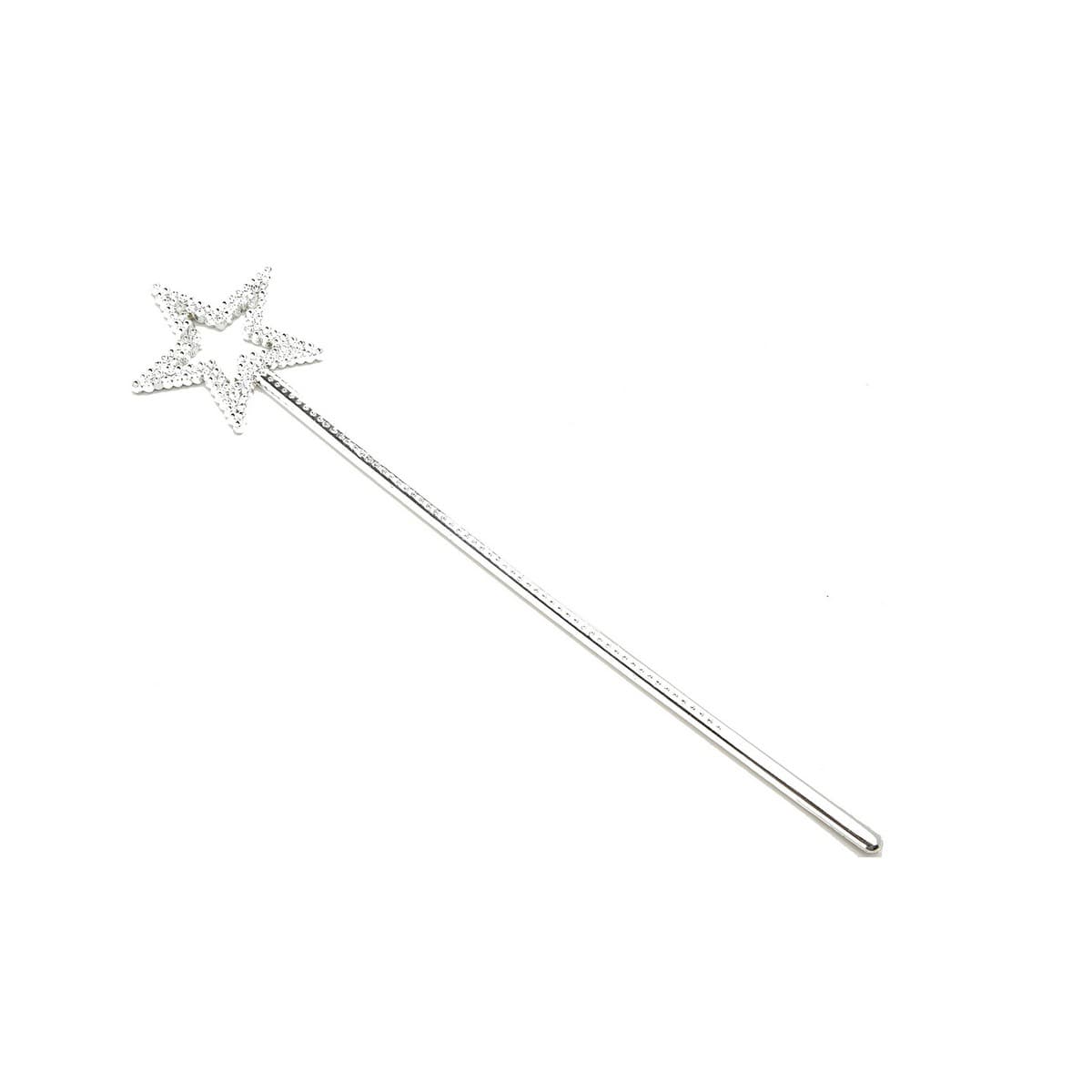Varita My Other Me Plateada Estrella (35 x 7,5 cm)