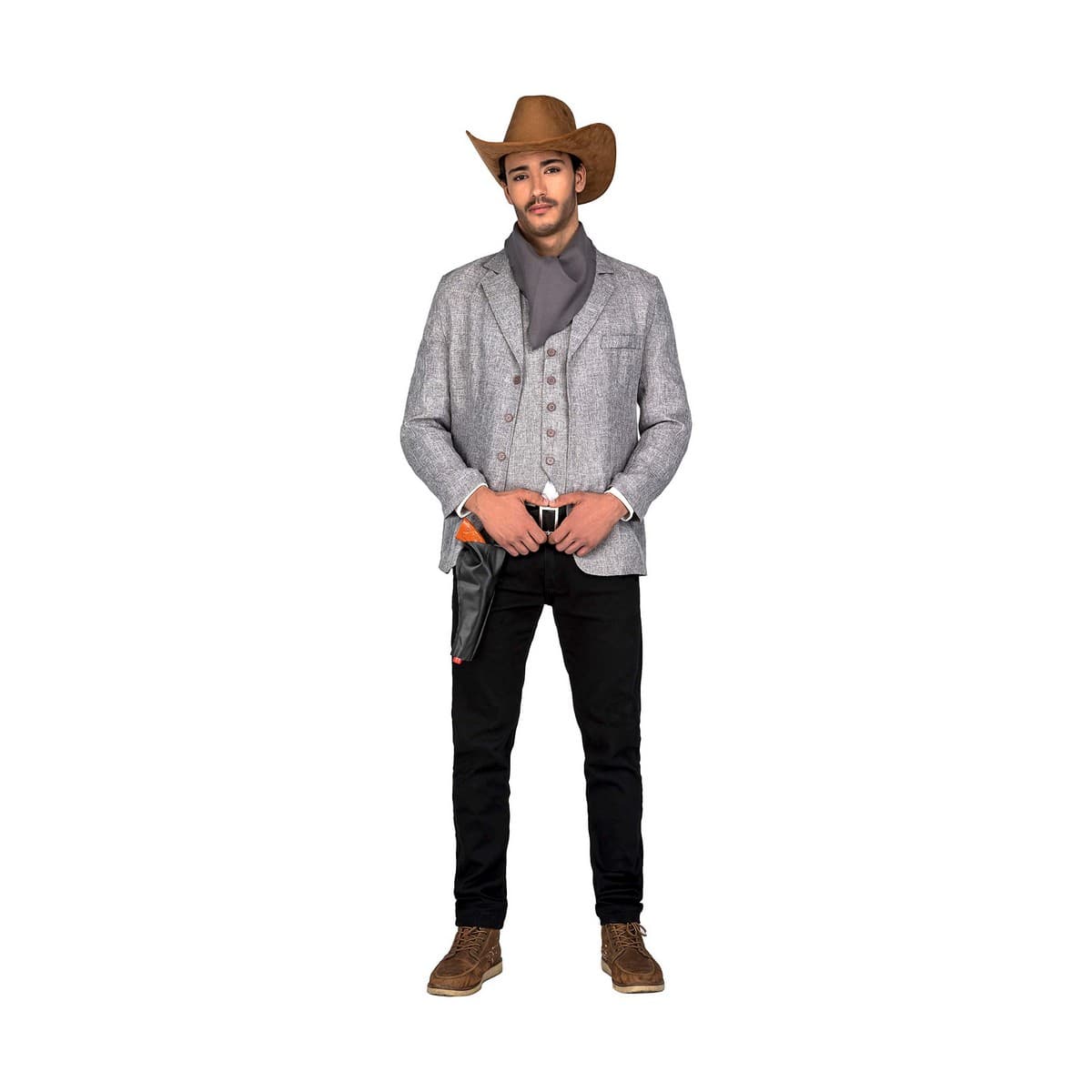 Maskeraddräkt vuxna My Other Me Grå Beväpnad man M/L - Image 3