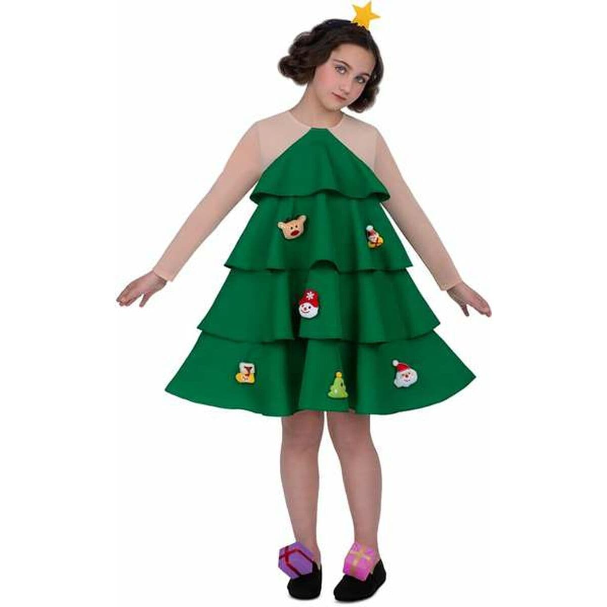 Disfraz para Niños My Other Me Verde Árbol de Navidad M 7-9 Años