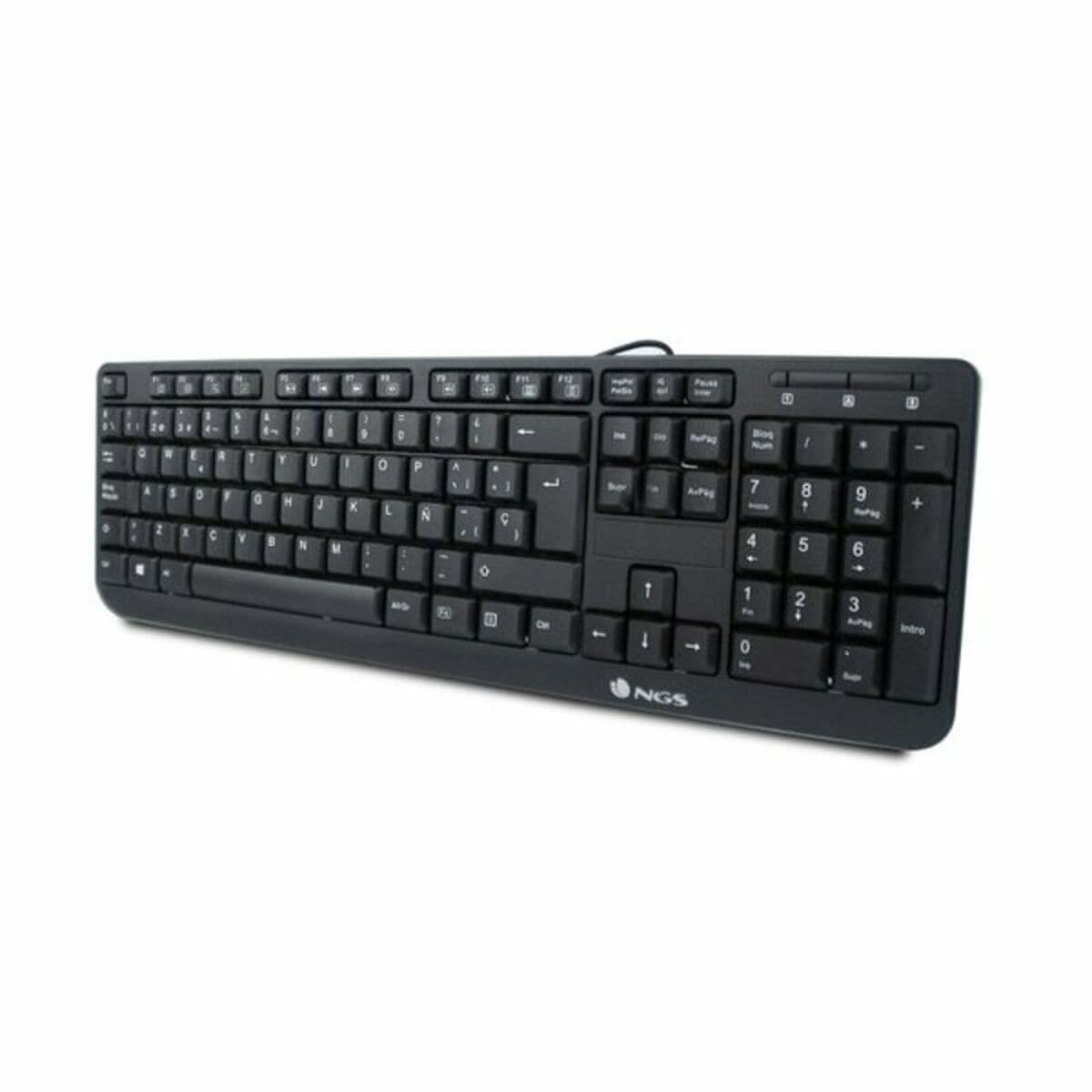 Tastatur NGS NGS-KEYBOARD-0344 Schwarz Qwerty Spanisch - Image 2