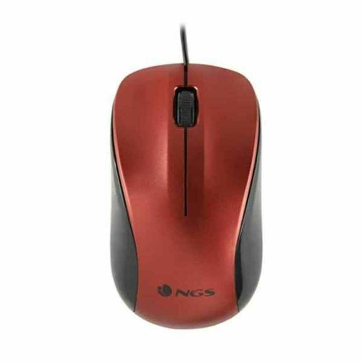 Souris Optique NGS CREW Rouge 1200 DPI - Image 3