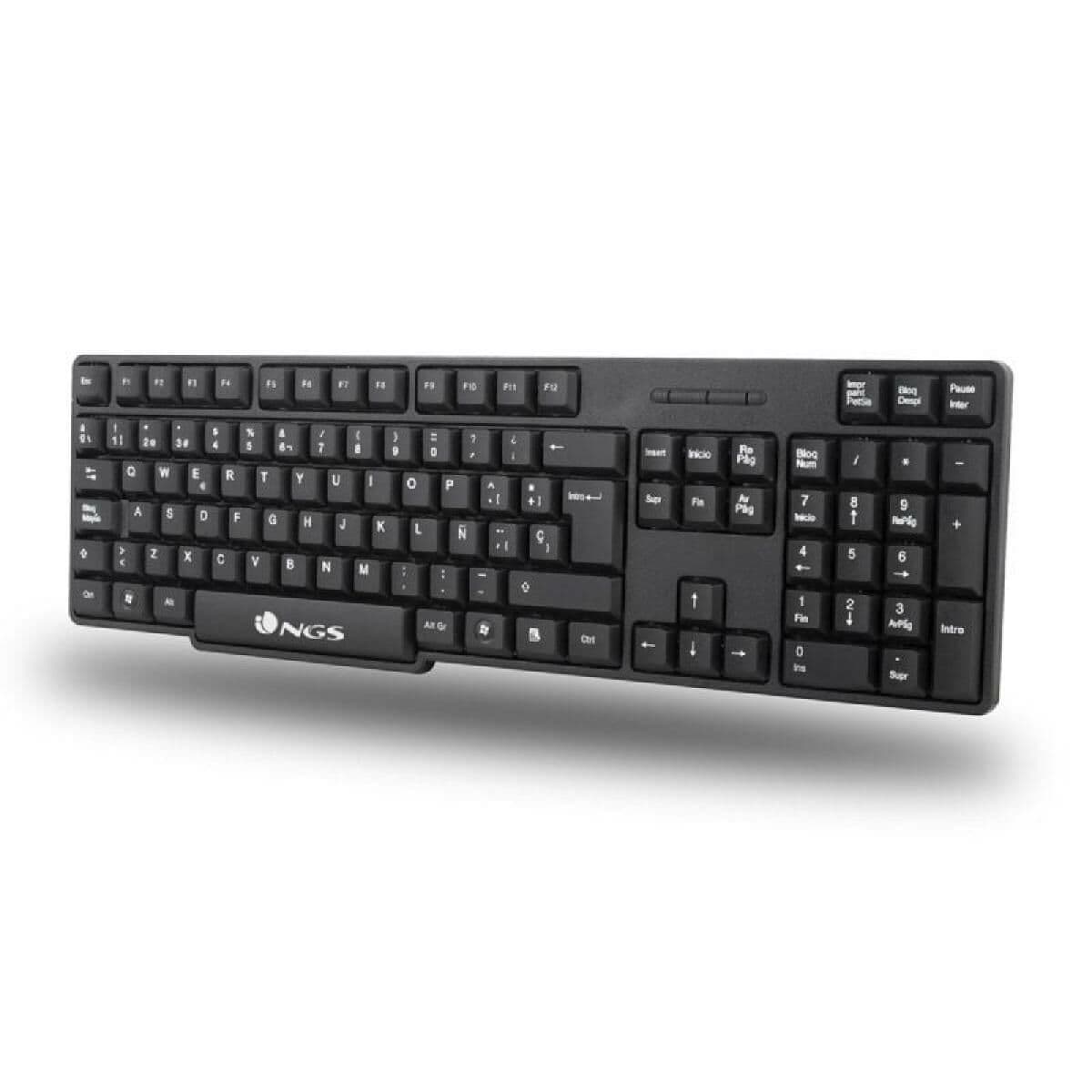 Tastatur mit Maus NGS EUPHORIA KIT Schwarz QWERTY Qwerty US Wireless - Image 5