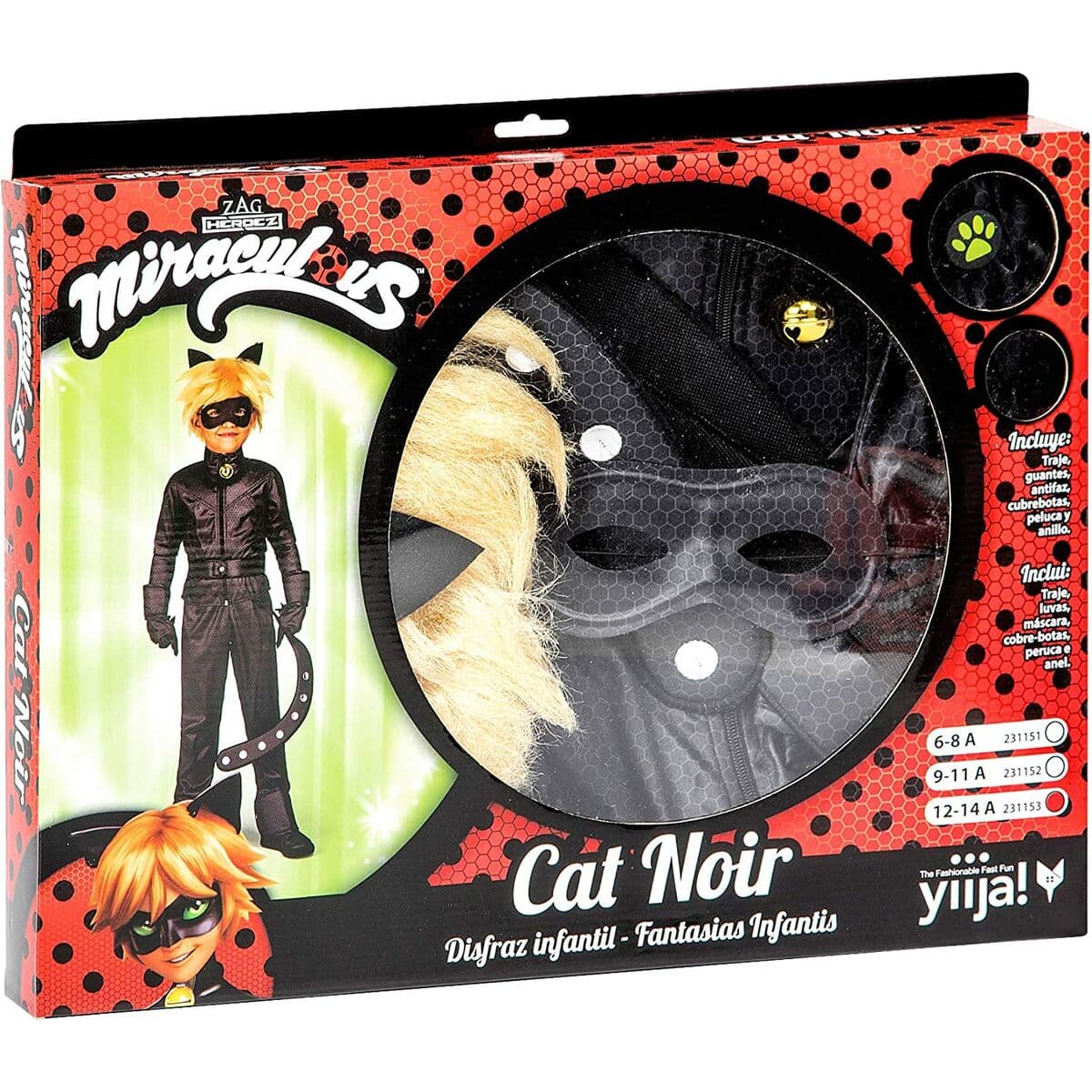 Disfraz para Niños Cat Noir 4-5 Años - Image 2