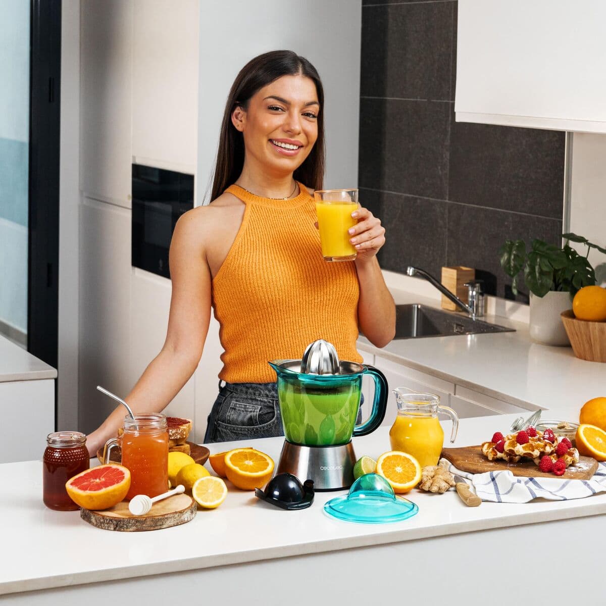 Elektrinė sulčiaspaudė Cecotec Zitra 60 W 1 L - Image 5