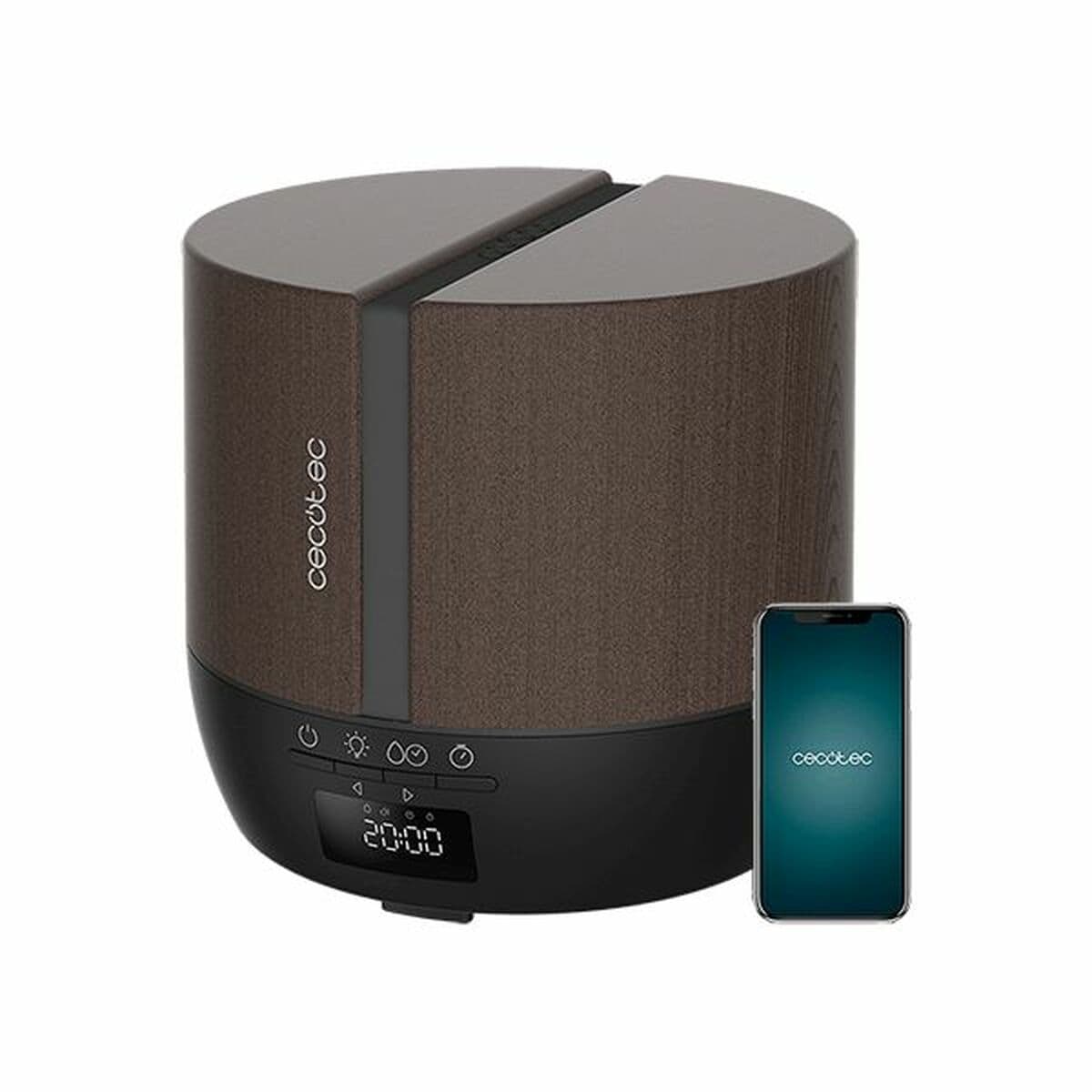 Oro drėkintuvas PureAroma 550 Connected Black Woody Cecotec PureAroma 550 Connected Black Woody 25 W 500 ml