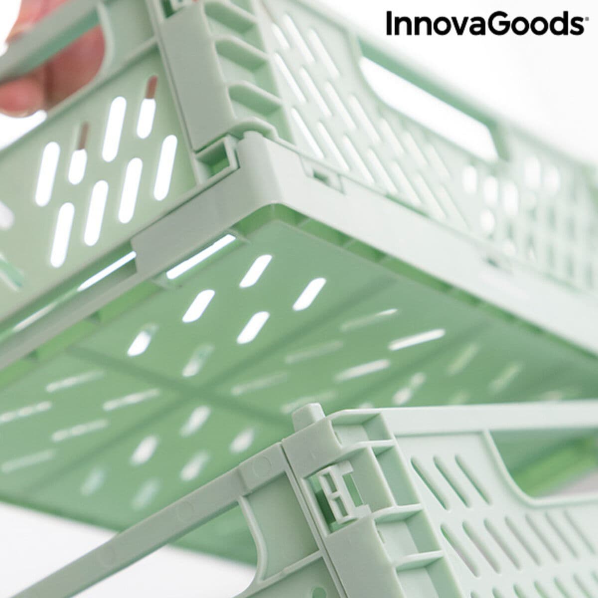 Zestaw 3 Składanych i Piętrowalnych Skrzyń Organizerów Boxtor InnovaGoods V0103244 Plastikowy 3 Części (Odnowione B) - Image 9