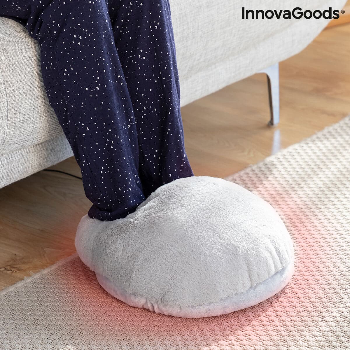 InnovaGoods Calentador de pies eléctrico unisex con diseño ergonómico y portátil, 3 niveles de temperatura ajustables - Image 3