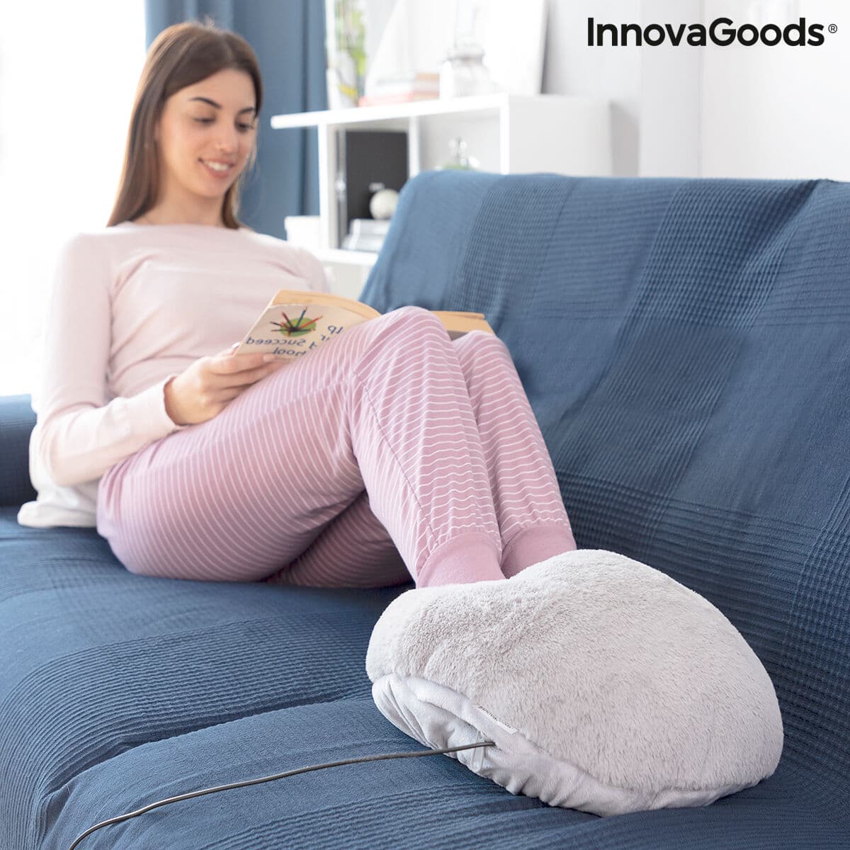 InnovaGoods Calentador de pies eléctrico unisex con diseño ergonómico y portátil, 3 niveles de temperatura ajustables - Image 7