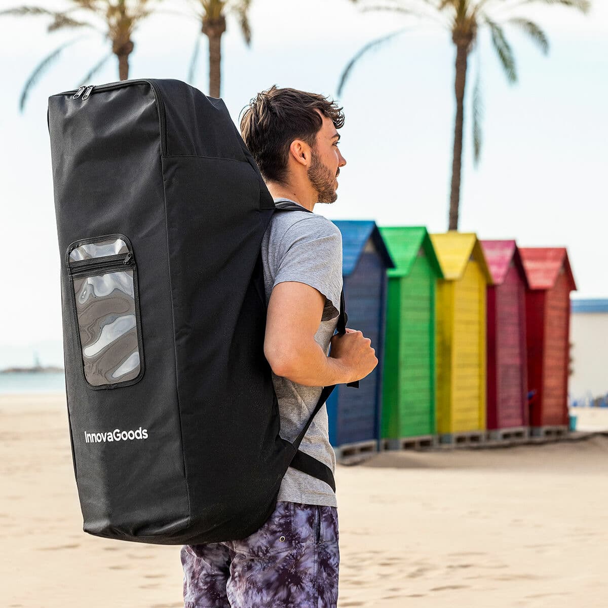 2-i-1 uppblåsbar paddel surfbräda med säte och tillbehör Siros InnovaGoods Orange 10'5" 320 cm (Renoverade A) - Image 17