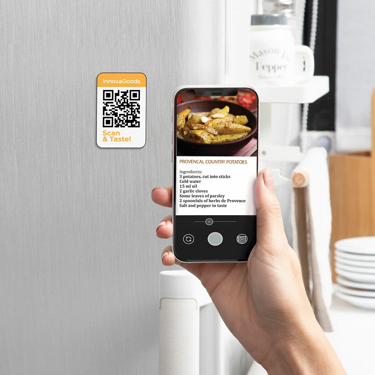 Luftfritös InnovaGoods Svart 1200 W 2 L (Renoverade B) - Image 10