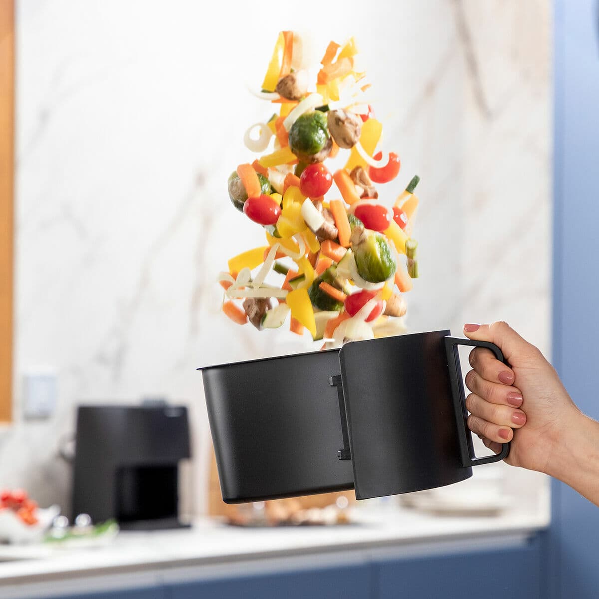 Luftfritös InnovaGoods Svart 1200 W 2 L (Renoverade B) - Image 11