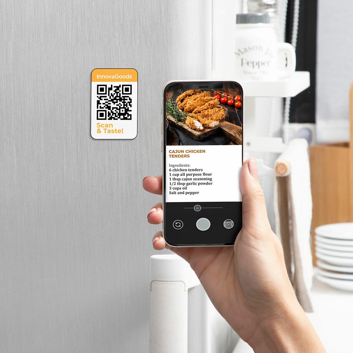 Karstā gaisa fritieris InnovaGoods Balts 1200 W 2 L (Atjaunots B) - Image 10