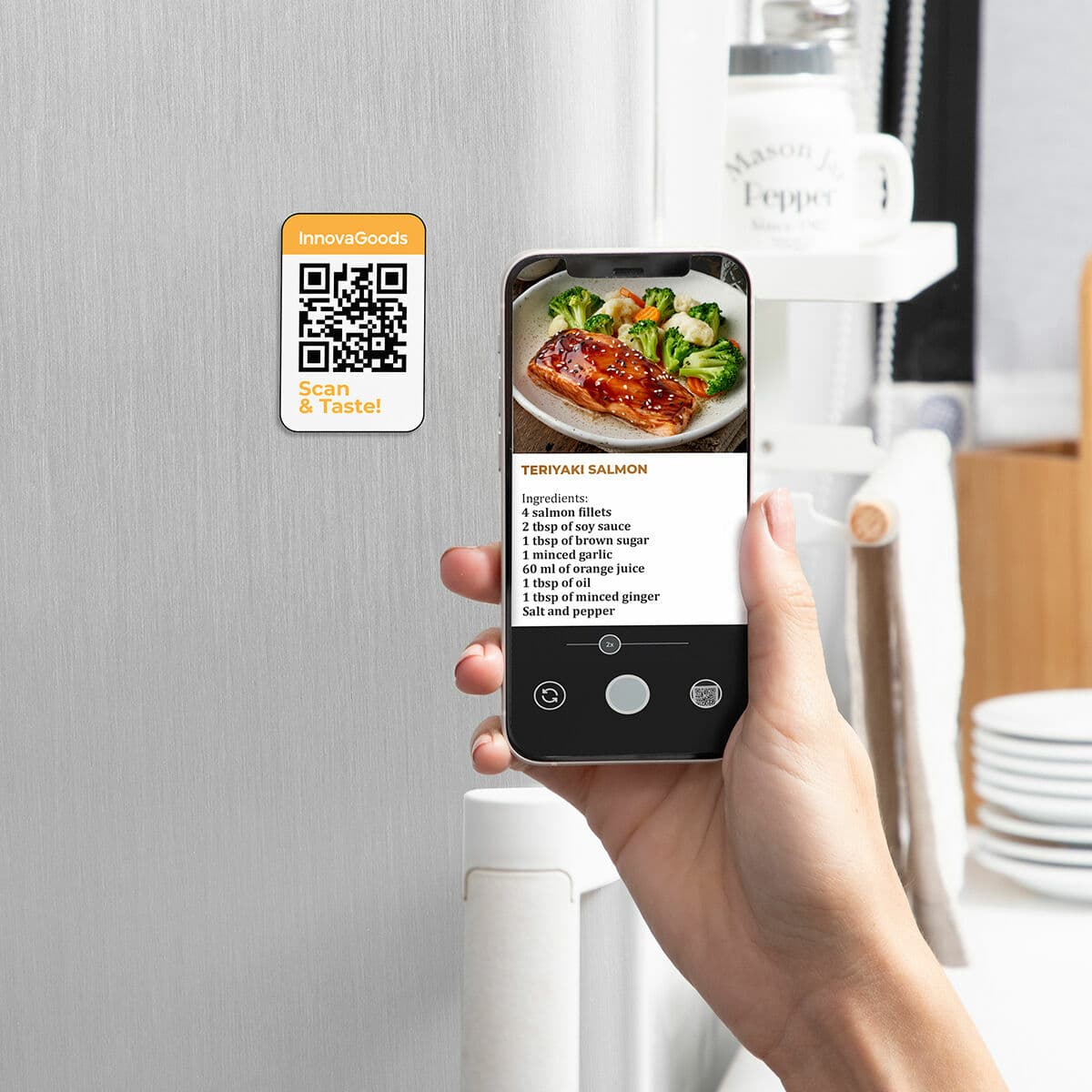 Heißluftfritteuse InnovaGoods Schwarz 1700 W 5,5 L Edelstahl (Restauriert B) - Image 4