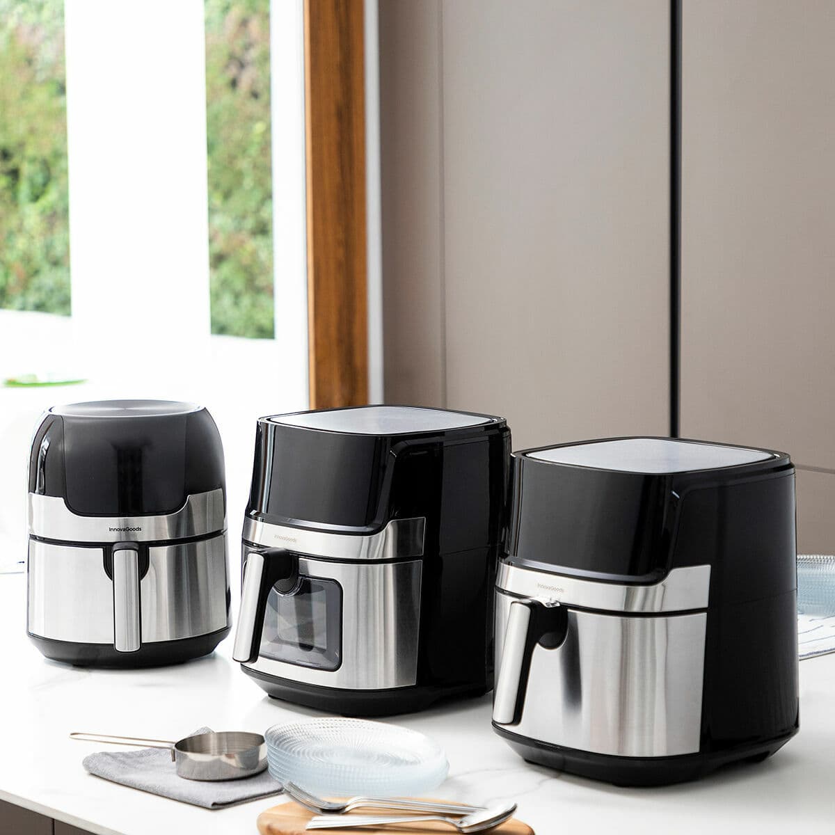 Heißluftfritteuse InnovaGoods Schwarz 1700 W 5,5 L Edelstahl (Restauriert B) - Image 6