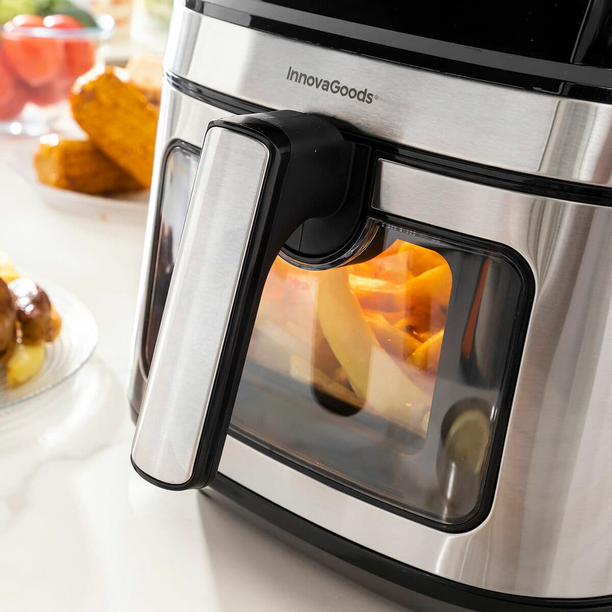 Karstā gaisa fritieris InnovaGoods Window Melns 1700 W 6,5 L Nerūsējošais tērauds (Atjaunots A) - Image 13