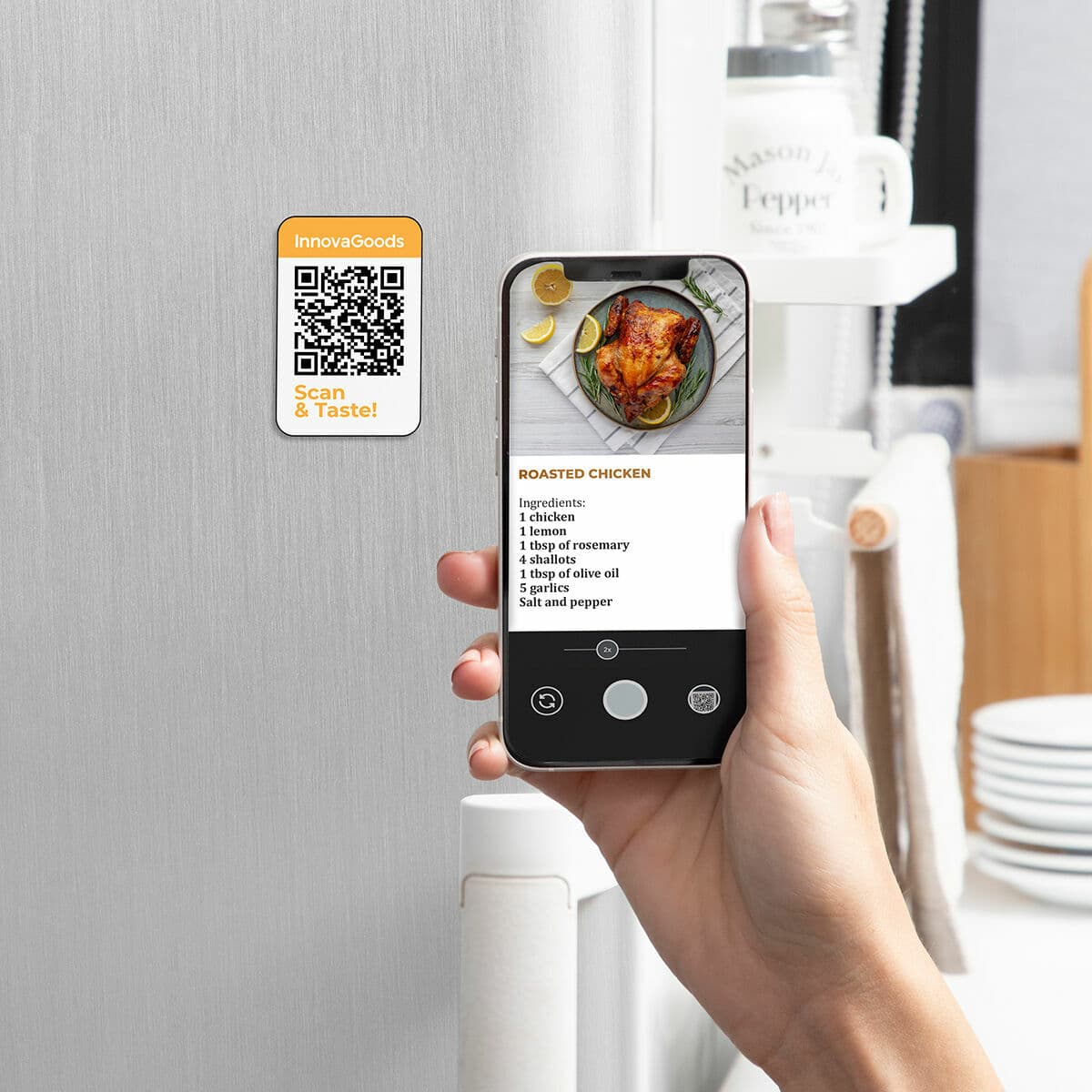 Karstā gaisa fritieris InnovaGoods Window Melns 1700 W 6,5 L Nerūsējošais tērauds (Atjaunots A) - Image 15