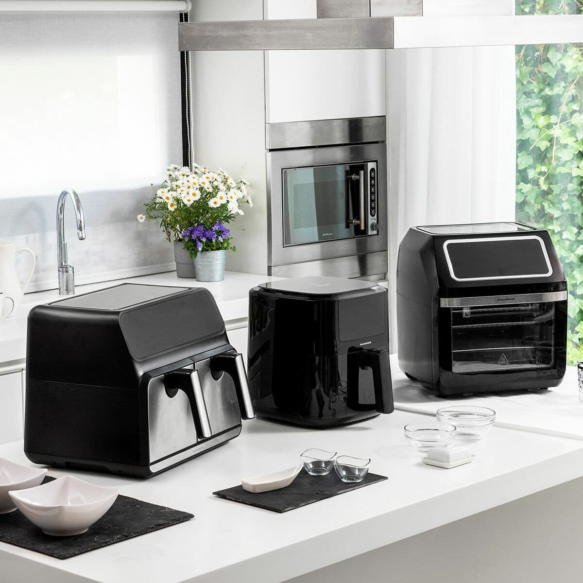 Karstā gaisa fritieris InnovaGoods Melns 1800 W 12 L Nerūsējošais tērauds (Atjaunots B) - Image 14