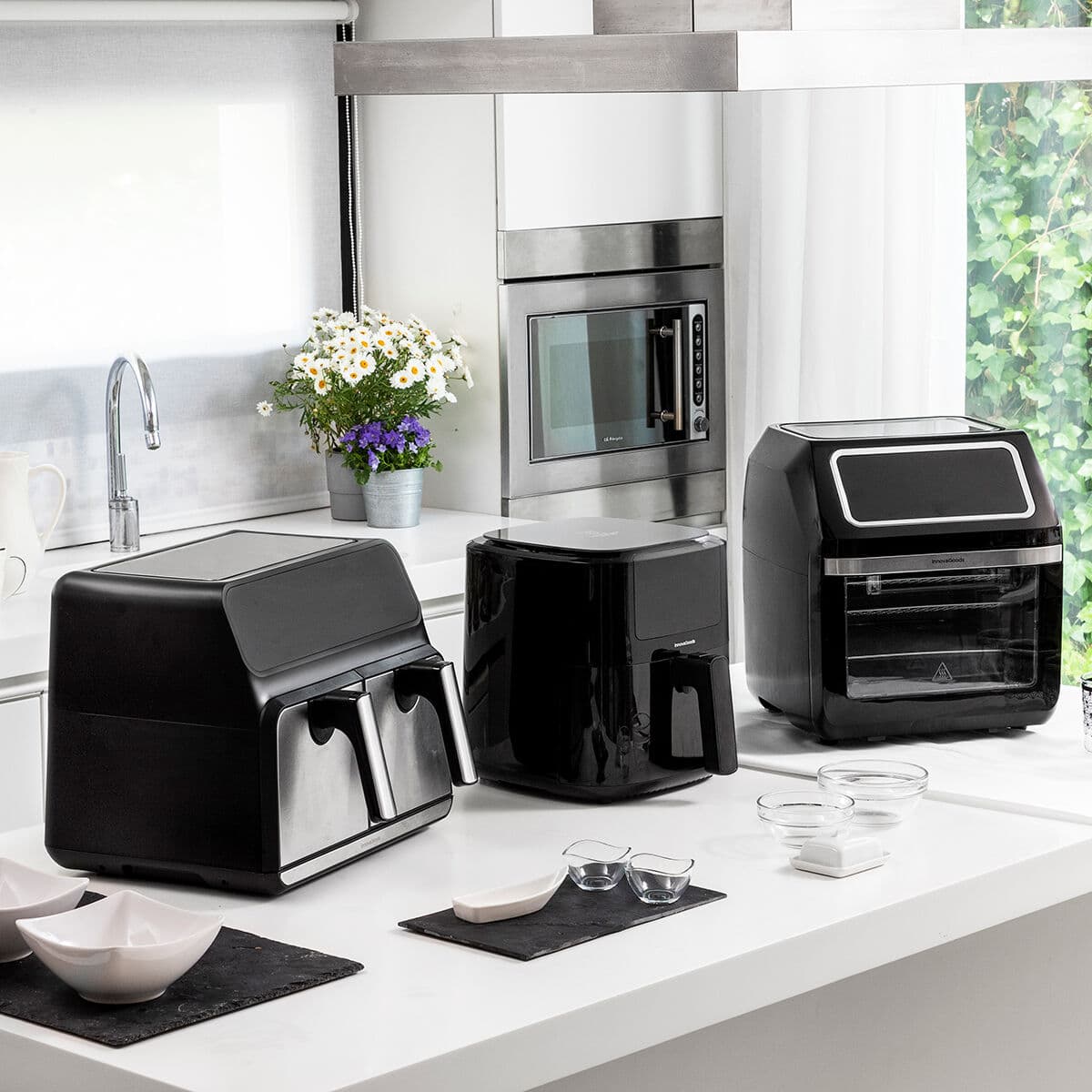 Karstā gaisa fritieris InnovaGoods Melns 1800 W 12 L Nerūsējošais tērauds (Atjaunots A) - Image 14