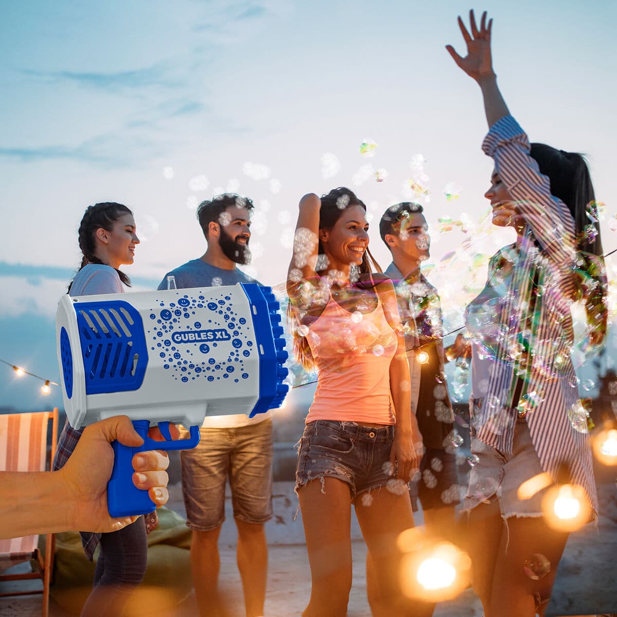 Milzu Burbuļu Pistole ar LED Gubles XL InnovaGoods - Image 4