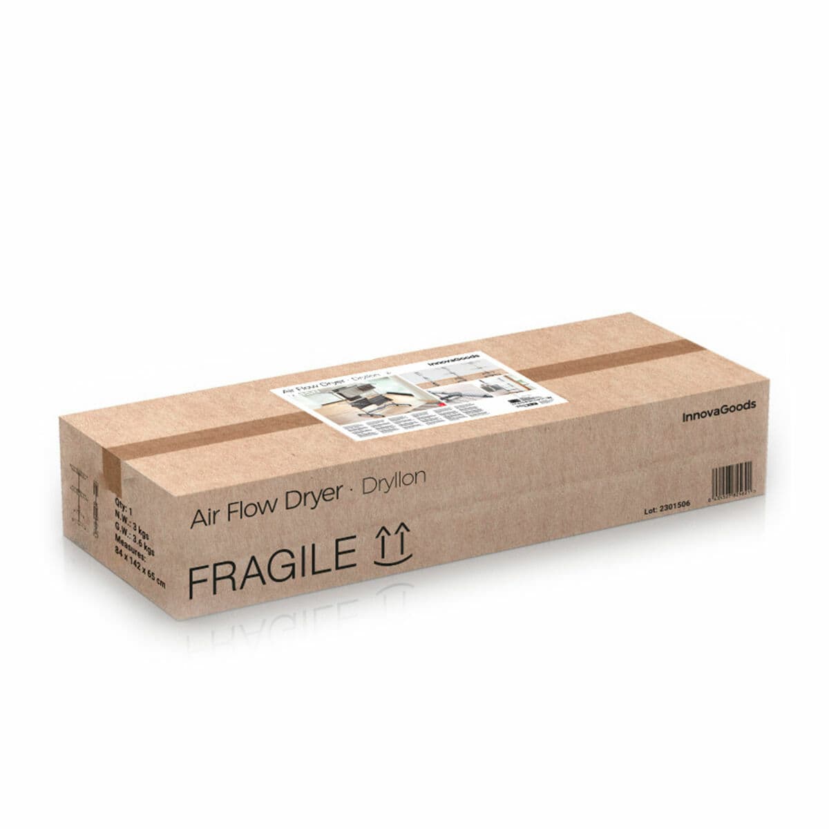 Tendedero Eléctrico Plegable con Flujo de Aire Natural Dryllon InnovaGoods 24 W 12 barras - Image 12