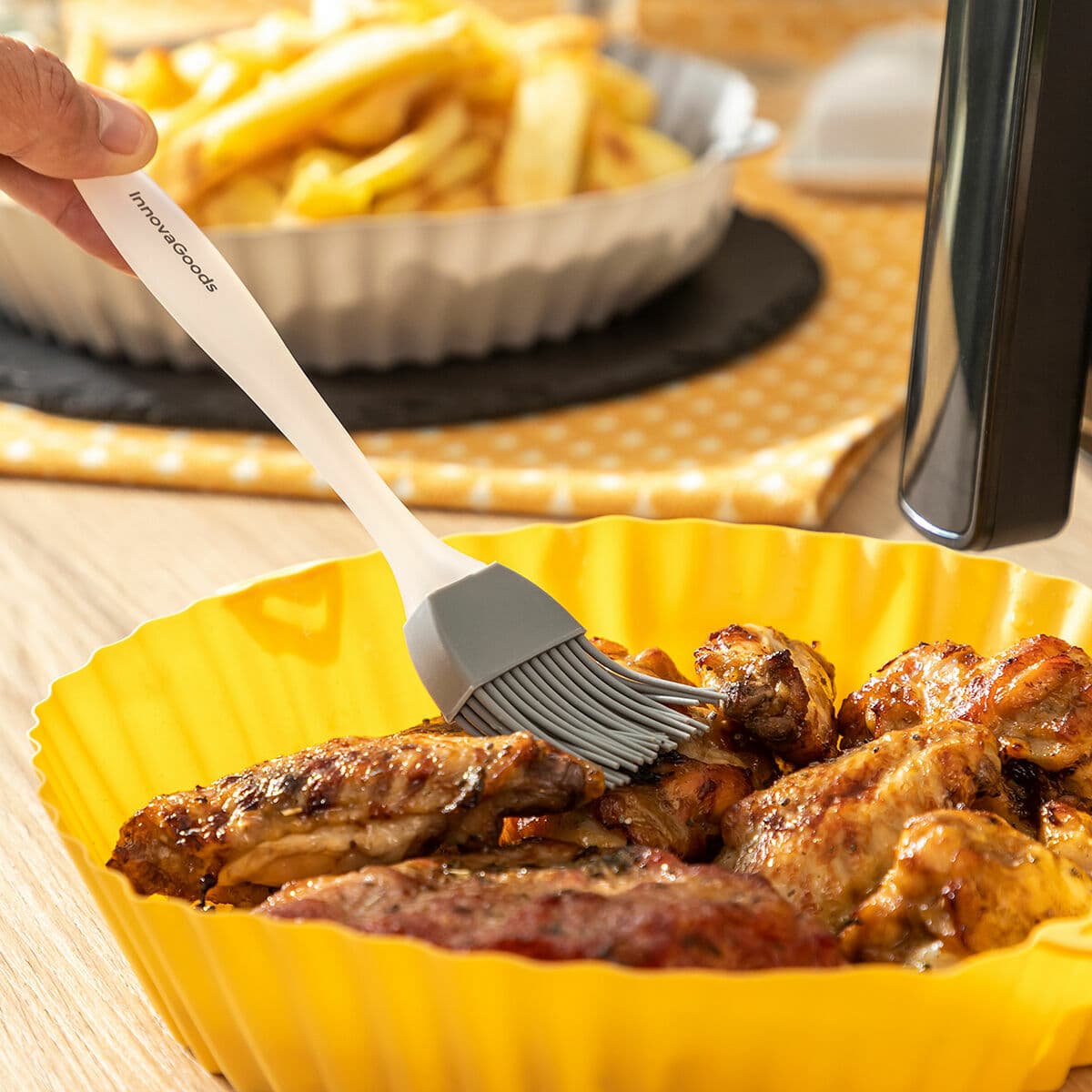 Silikonske Košare s Kistom za Friteze na Zrak Mollicon InnovaGoods 2 kom. - Image 3