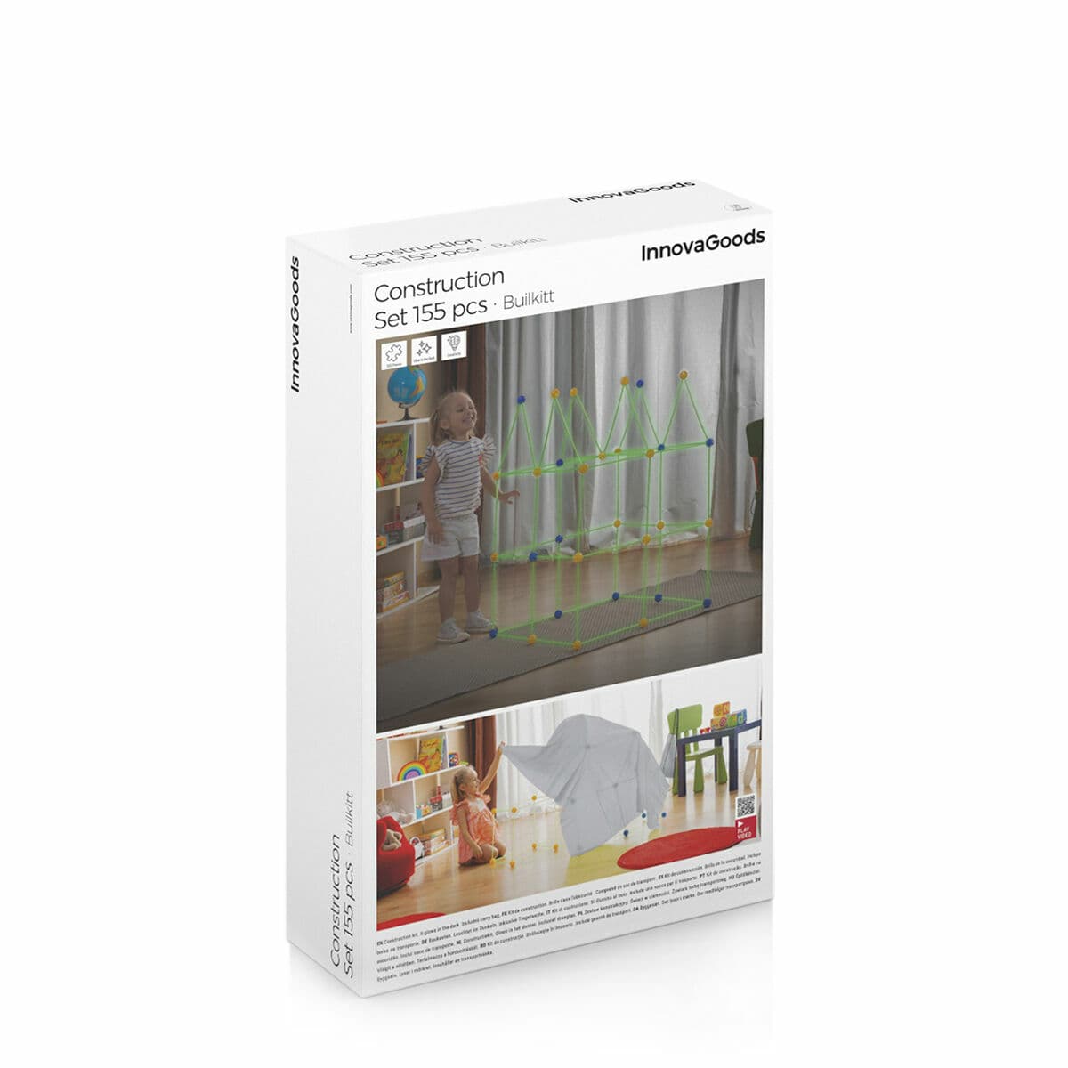 Baukasten für Kinder Builkitt InnovaGoods 155 Stücke - Image 12