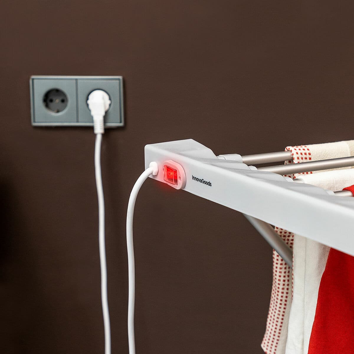 Tendedero Eléctrico Plegable Dryak InnovaGoods 8 Barras 120 W - Image 3