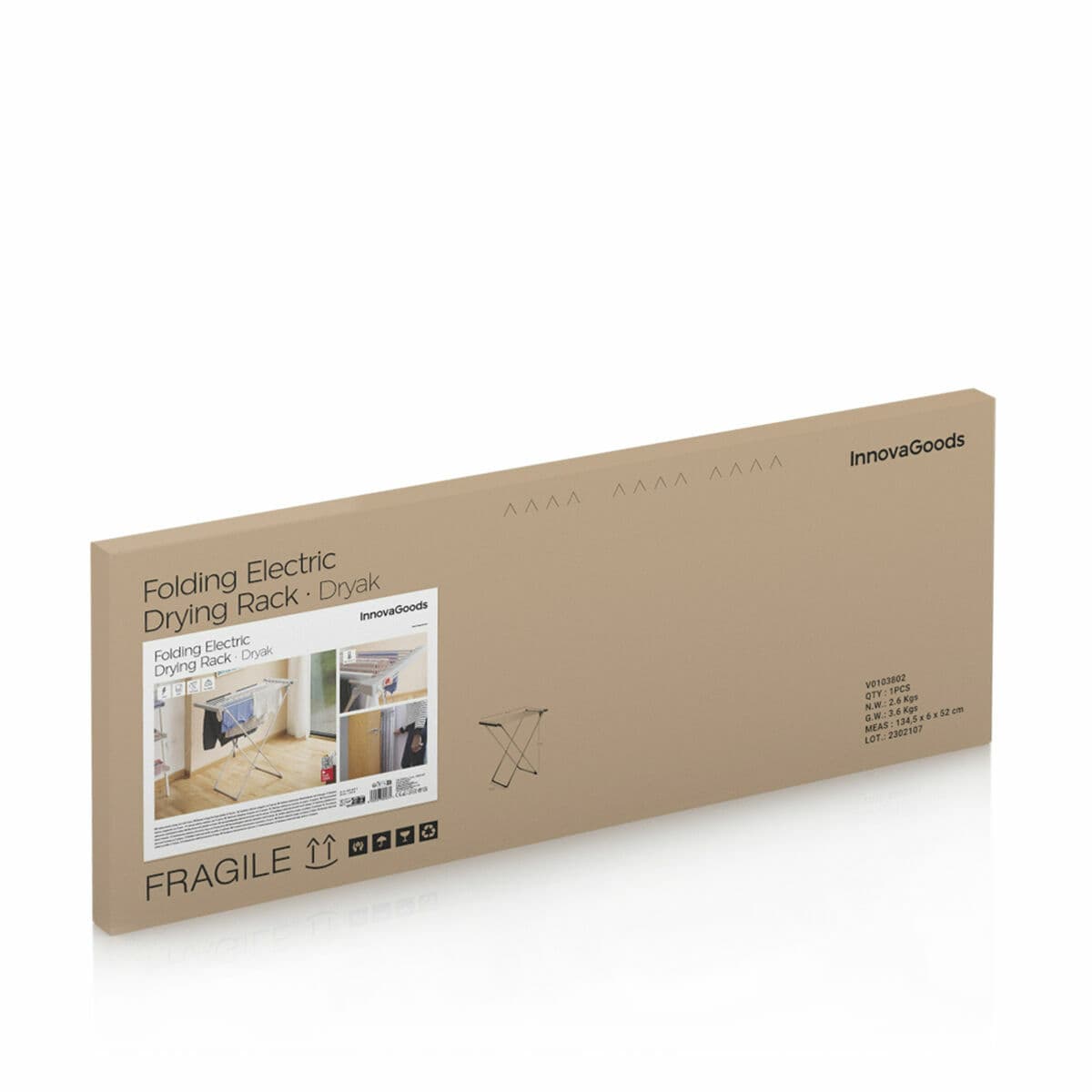 Tendedero Eléctrico Plegable Dryak InnovaGoods 8 Barras 120 W - Image 9