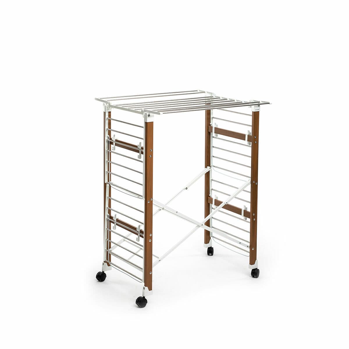 Vertikaler klappbarer Wäscheständer mit Rädern Dreeyl InnovaGoods 38 Stangen - Image 10