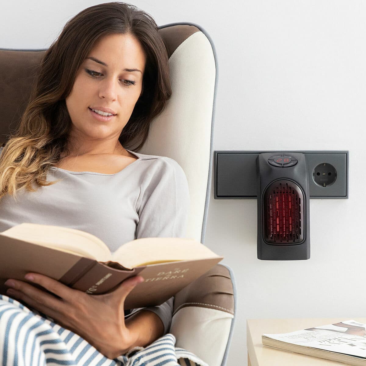 Mini Calefactor de Enchufe Portátil Heatpod InnovaGoods 400 W - Image 3