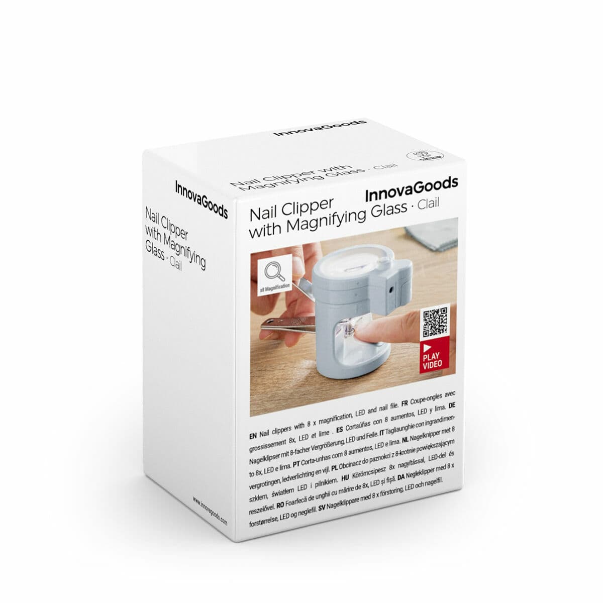 Grickalica za Nokte s LED Svjetlom, Povećalom i Rašpicom Clail InnovaGoods - Image 11