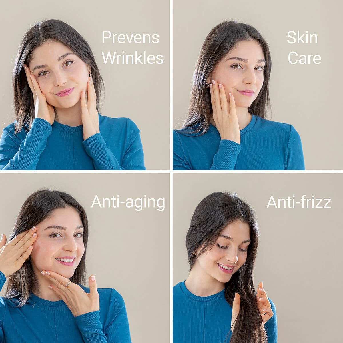 Anti-Wrinkle Neck Pillow with Satin Cover Youthlow InnovaGoods - Image 3