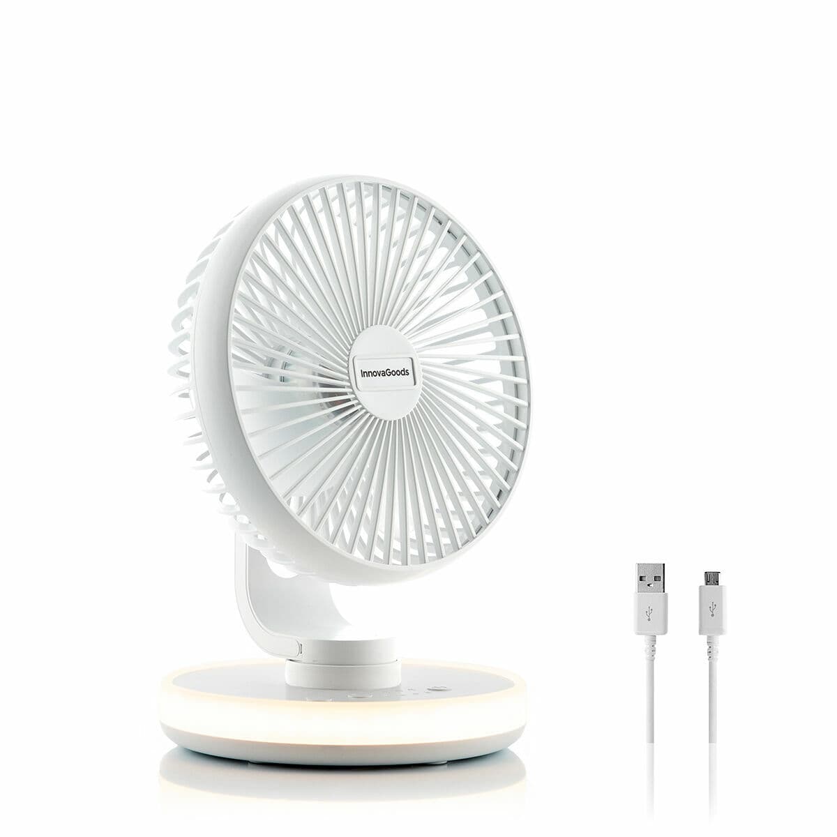 Tischventilator mit Akku und LED FanLed InnovaGoods Ø6,6'' 4000 mAh - Image 12