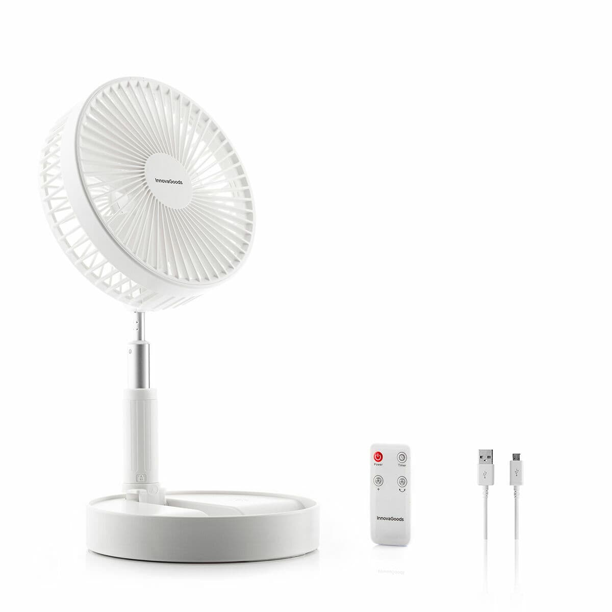 3-in-1 salokāms uzlādējams salokāms ventilators Fandle InnovaGoods Ø7,7'' 7200 mAh - Image 11