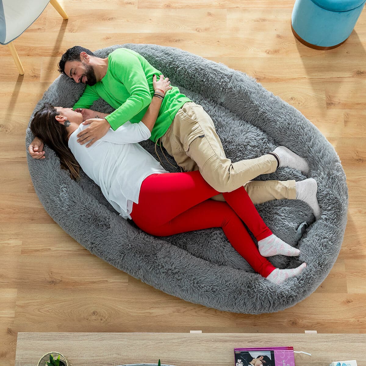 Hundebett für Menschen | Human Dog Bed XXL InnovaGoods Grey - Image 4