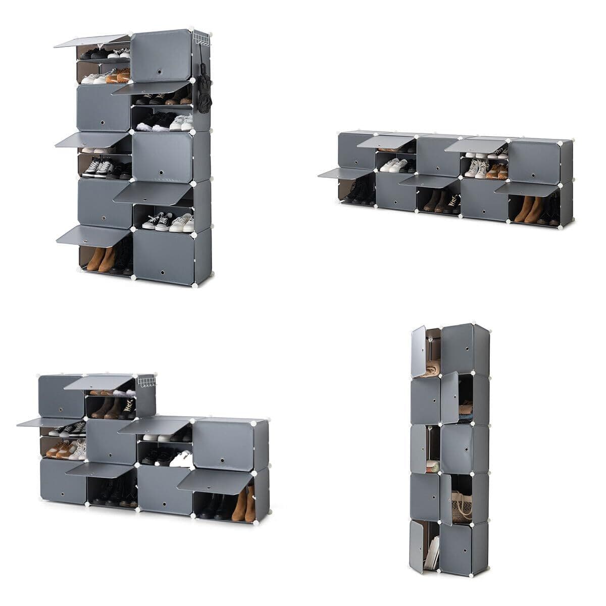 Raft modular portabil pentru încălțăminte InnovaGoods Gri (Recondiționate A) - Image 10