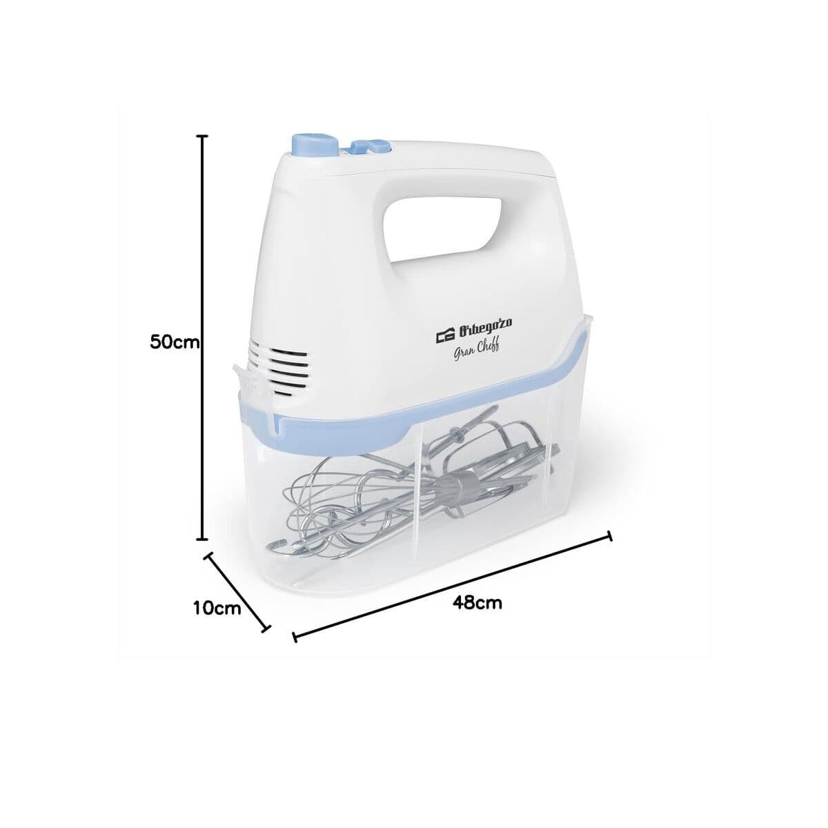 Blenderi/taikinasekoitin Orbegozo BA 3250 Valkoinen 300 W 1 L - Image 4