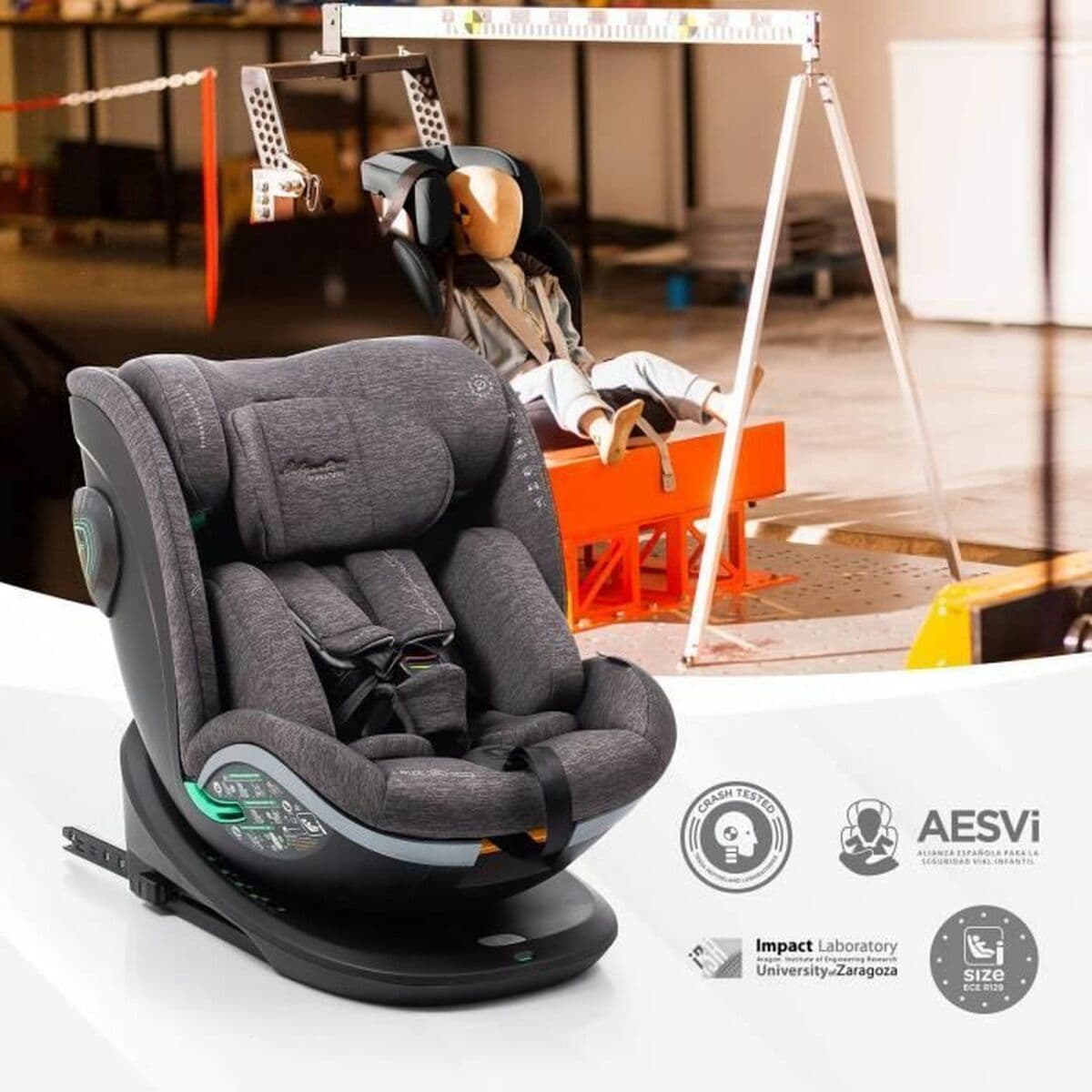 Bilstol Babyauto XPERTA BLACK LINE Svart 0 (de 0 a 10 kilos) 0+ (de 0 a 13 kilos) I (9 - 18 kg) II (15-25 kg) III (22 - 36 kg) B - Image 5