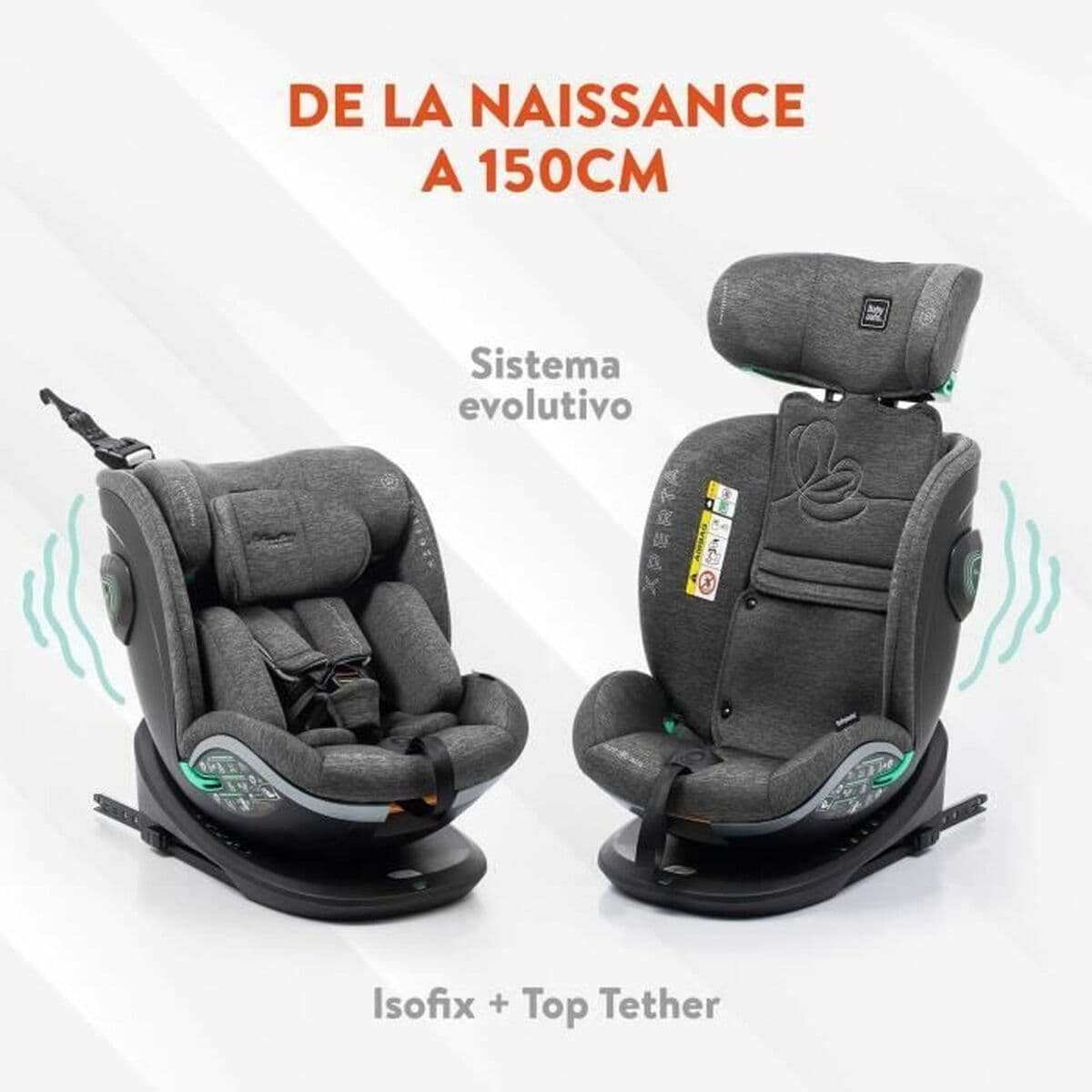 Silla para el Coche Babyauto XPERTA GREY DOBBY Gris 0 (de 0 a 10 kilos) I (9 - 18 kg) II (15-25 kg) III (22 - 36 kg) Infantil EC - Image 2
