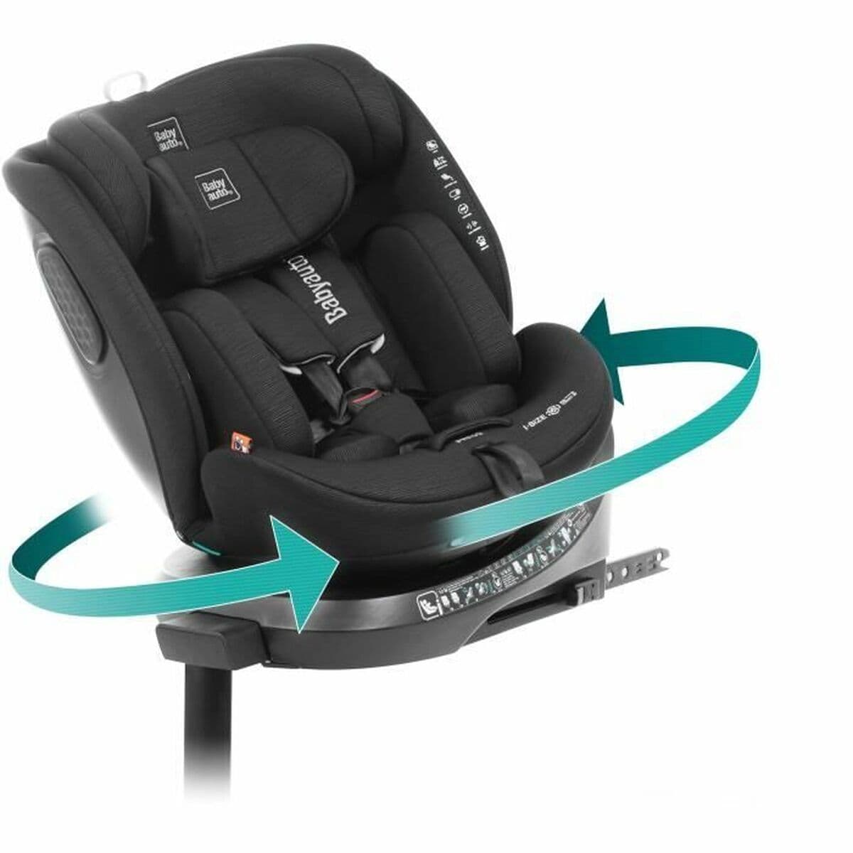 Fotelik Samochodowy Babyauto CORE Czarny 0 (de 0 a 10 kilos) I (9 - 18 kg) II (15-25 kg) III (22 - 36 kg) Dziecięcy ECE R129/04 - Image 6