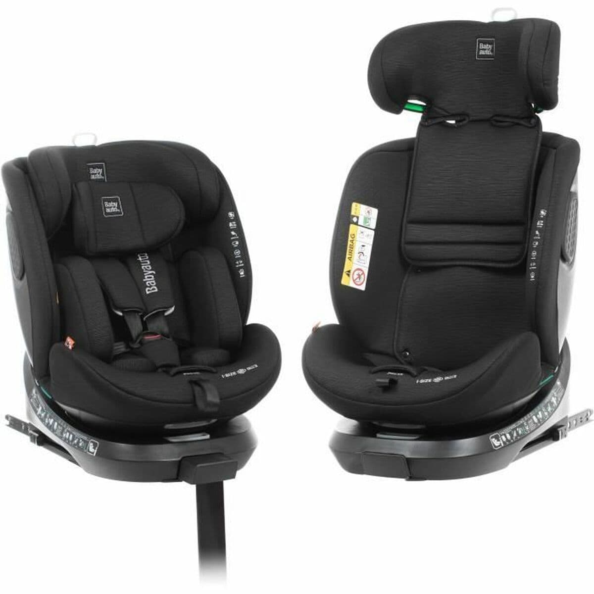 Fotelik Samochodowy Babyauto CORE Czarny 0 (de 0 a 10 kilos) I (9 - 18 kg) II (15-25 kg) III (22 - 36 kg) Dziecięcy ECE R129/04 - Image 8