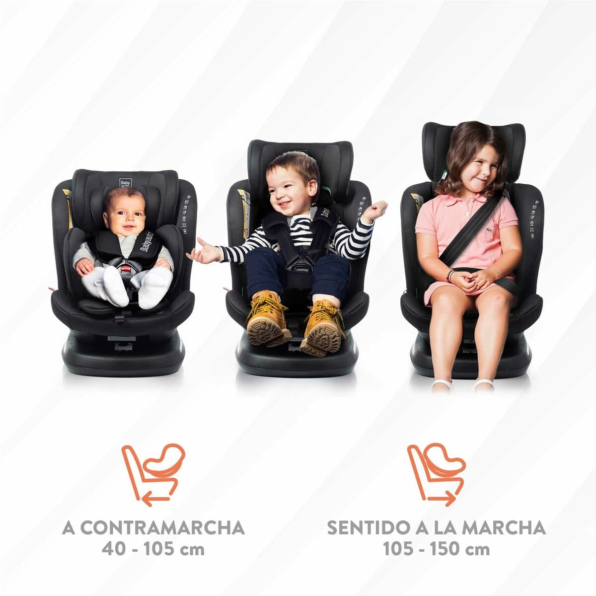Car Chair Babyauto RODIA Grey 0 (de 0 a 10 kilos) I (9 - 18 kg) II (15-25 kg) III (22 - 36 kg) Children's ECE R129/04 - Image 4